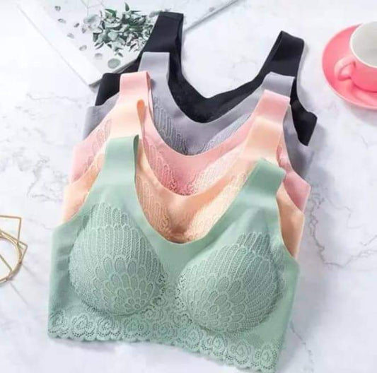 Luxurie Style Seamless Lace Comfort Bra Packs